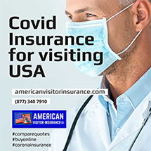 Travel Insurance with covid coverage for visiting USA