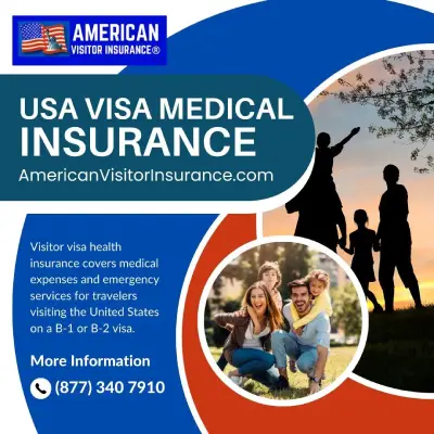 USA Visa medical insurance on B1 or B2 visa